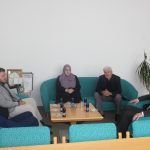 Učenici generacije Lejla Baturić i Selver Sarajlić na prijemu kod direktora