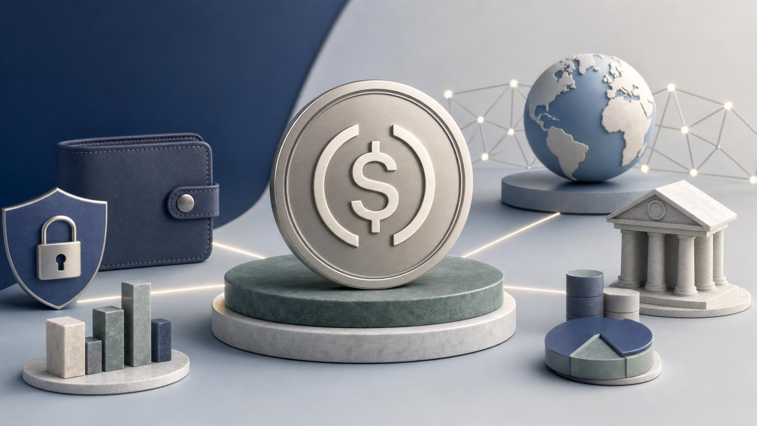A safety-focused comparison of fiat-backed, crypto-collateralized, and algorithmic stablecoins, showing reserves, redemption paths, networks, and key risks.
